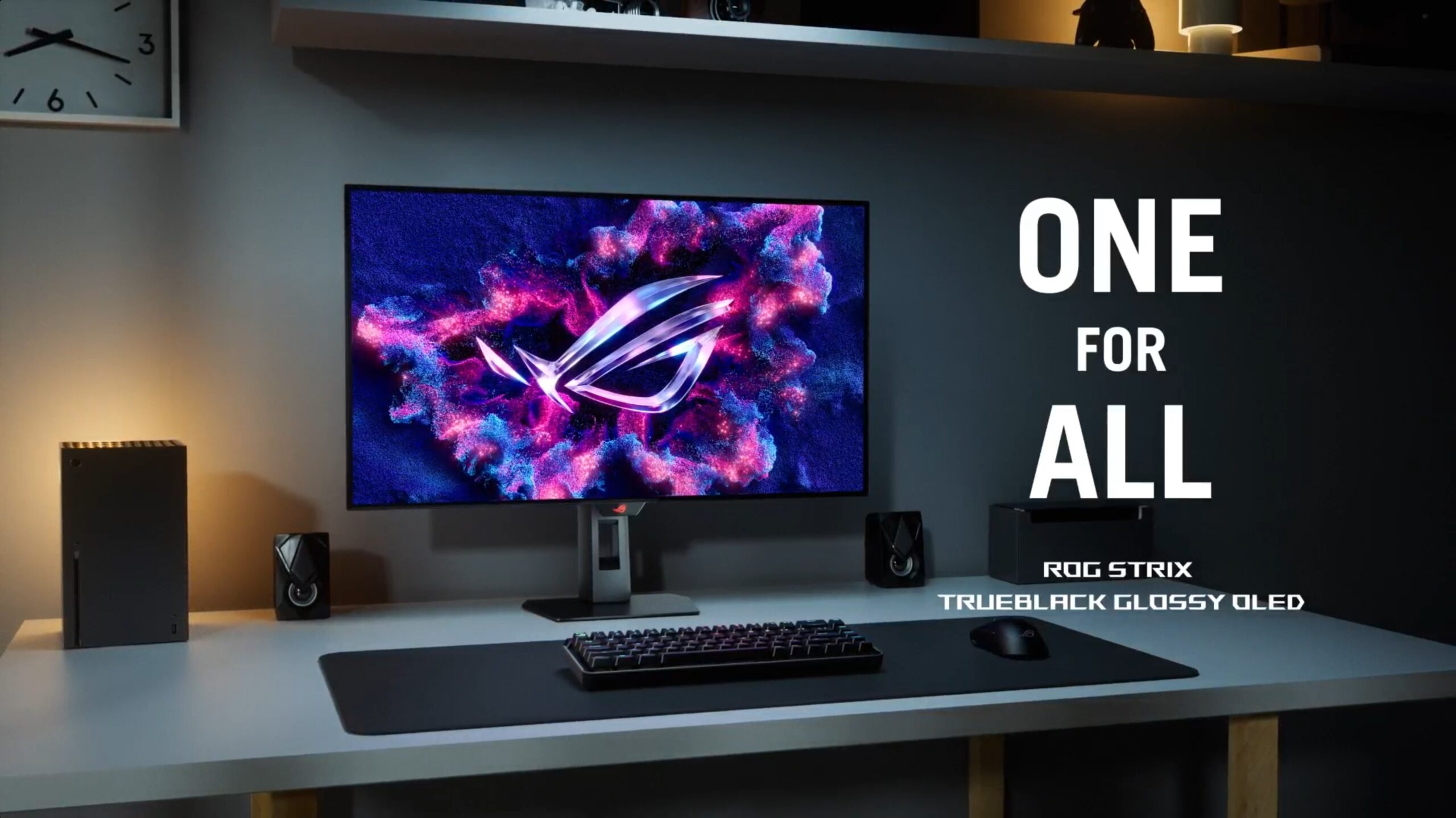 TrueBlack光沢有機ELパネル搭載「ROG Strix OLED XG32UCWMG / XG32UCWG」