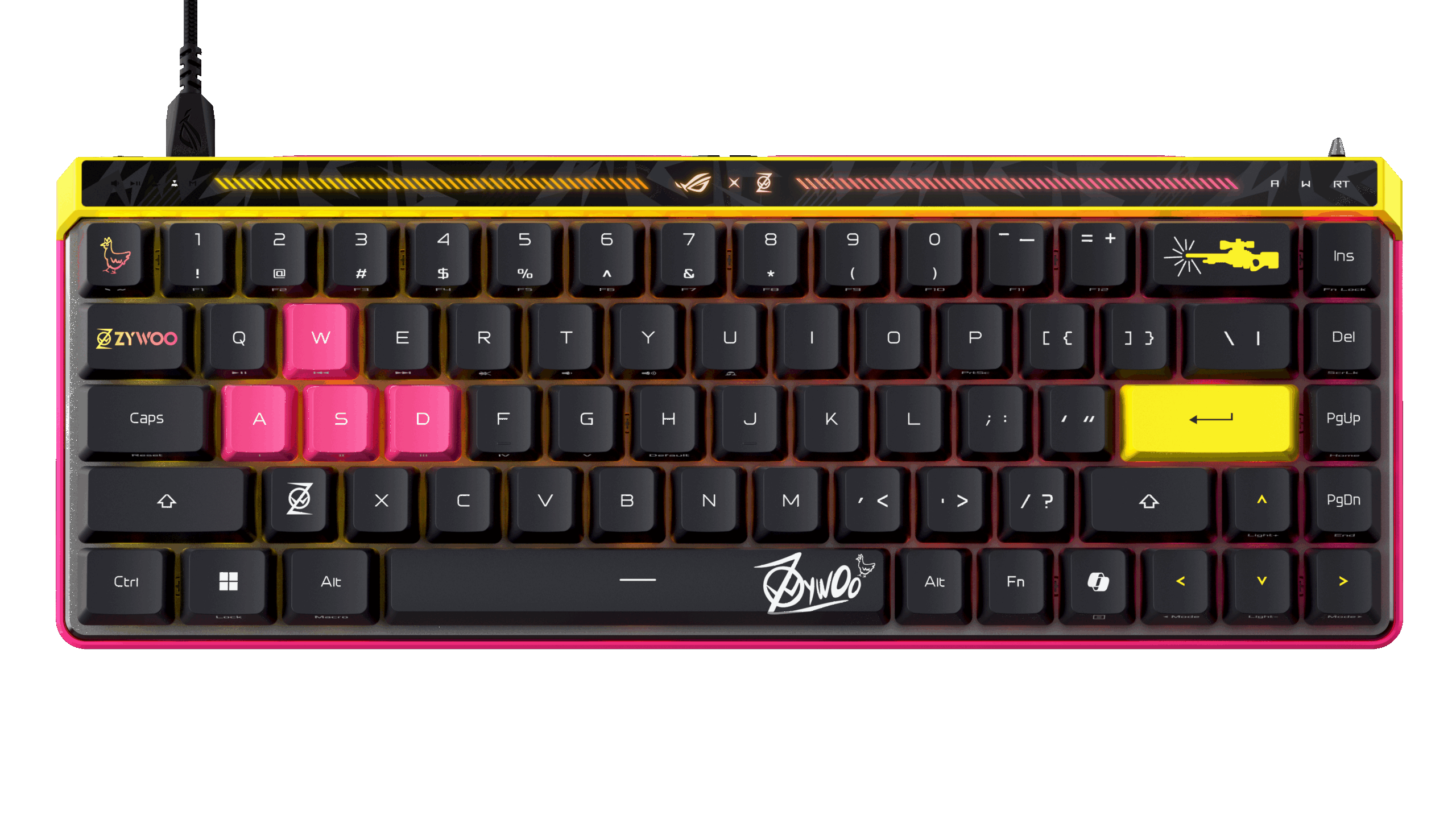 ゲーミングキーボード「ROG Falchion Ace HFX ZywOo Edition」
