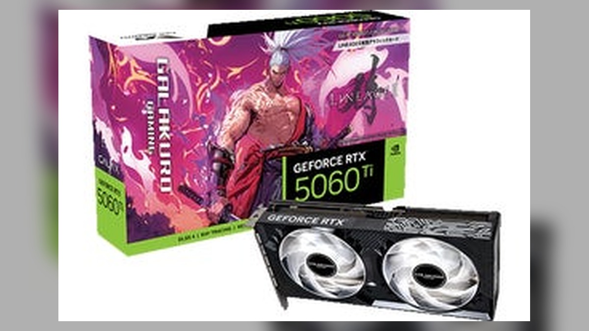 玄人志向から、MMORPG「リネージュ2」とコラボしたグラフィックボード『GG-RTX5060Ti-… のアイキャッチ画像