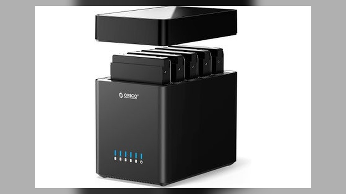 🔹 ORICO、磁気吸着式の5ベイ3.5インチHDDケースを発表 💾 最大90TB・5Gbps転送・静音ファン＆放熱設計でデータを安全に保存 のアイキャッチ画像