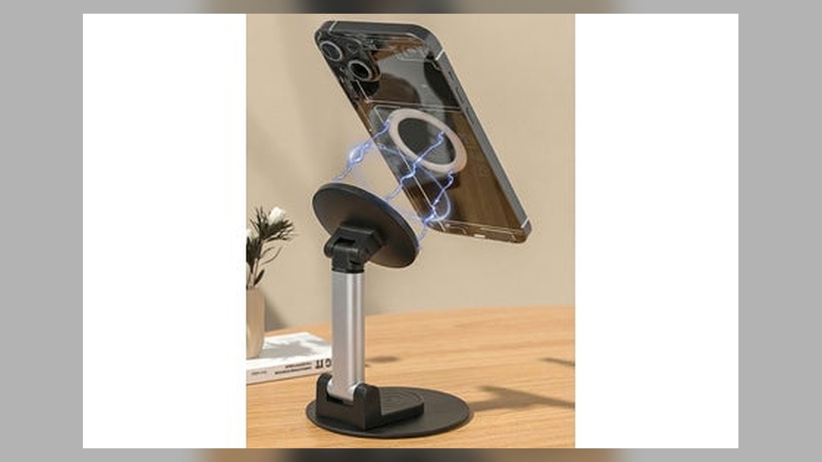 【新発売】スマホを置くから“浮かせる”へ。MagSafe対応マグネットスマホスタンドが新登場【磁気研究所/HIDISC】 のアイキャッチ画像
