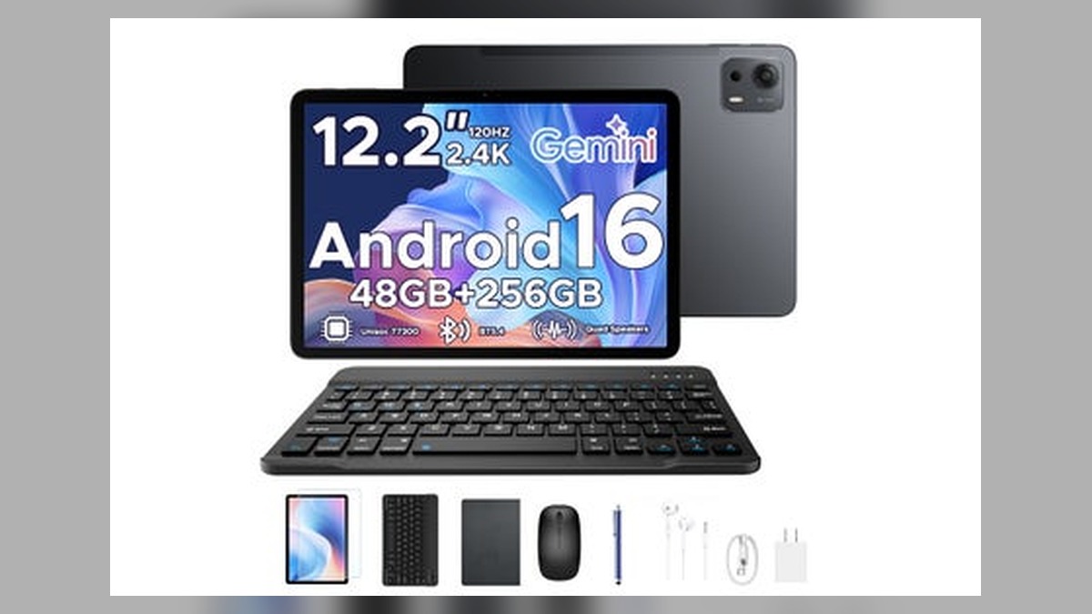 【楽天市場で7月新発売】6部品付属 Androidタブレット「POCKAM P12PLUS」がUNISOC T7300搭載、12インチ 超大12000mAhバッテリー搭載！発売記念50％で27950円 のアイキャッチ画像