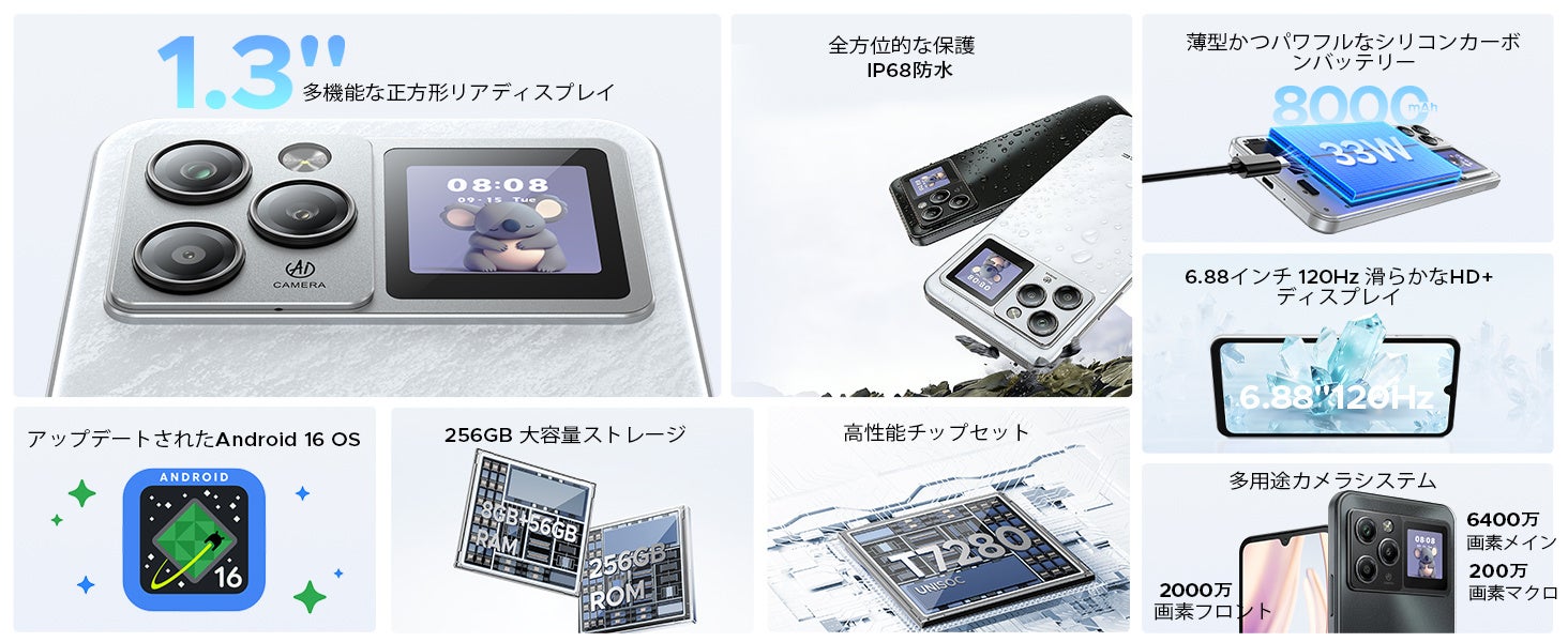 【2026年最新モデル】DOOGEE M30PROセット版が楽天市場で新発売！Bluetoothイヤホンなど豪華4点特典付き、防水・耐衝撃スマートフォンが発売記念50％OFF