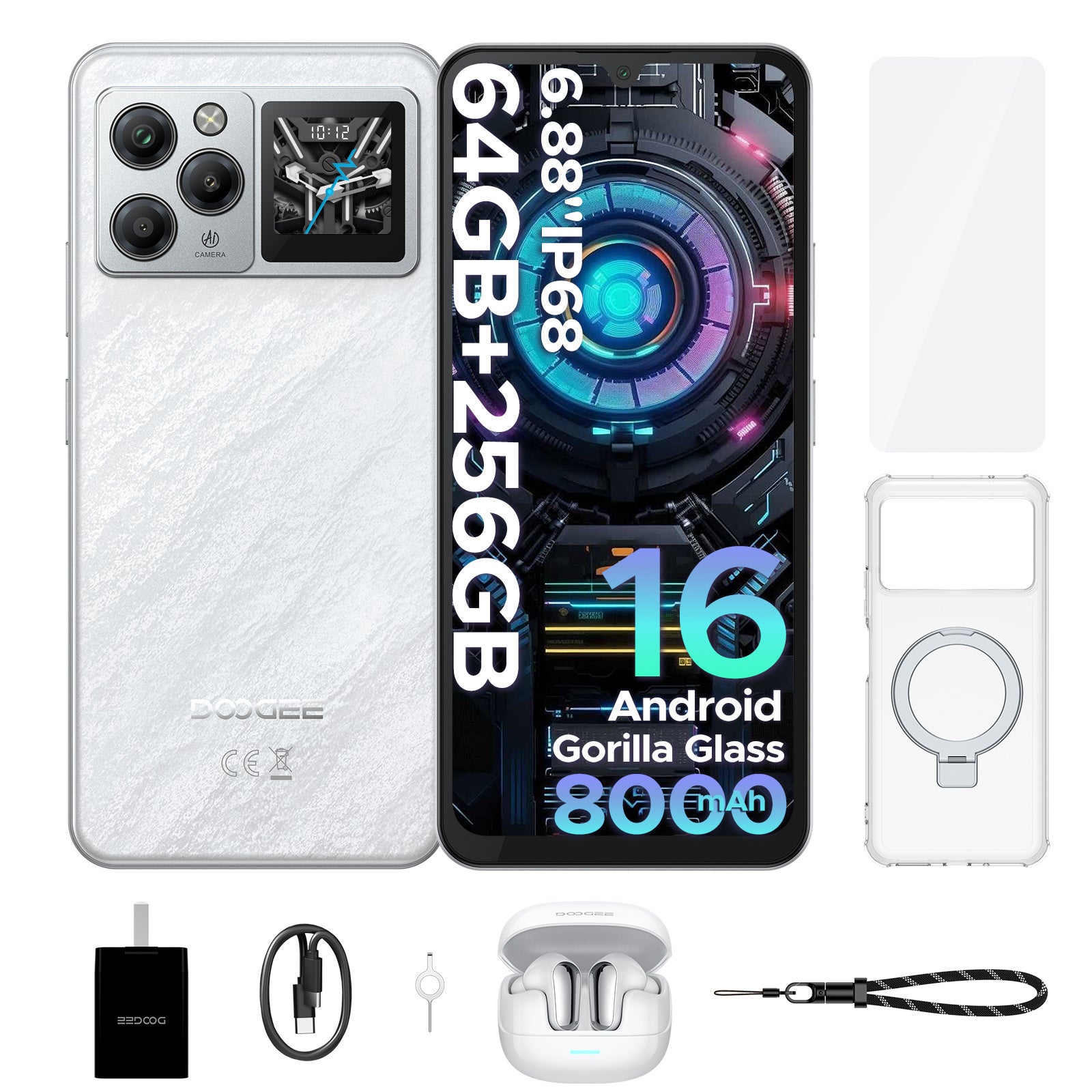 【2026年最新モデル】DOOGEE M30PROセット版が楽天市場で新発売！Bluetoothイヤホンなど豪華4点特典付き、防水・耐衝撃スマートフォンが発売記念50％OFF