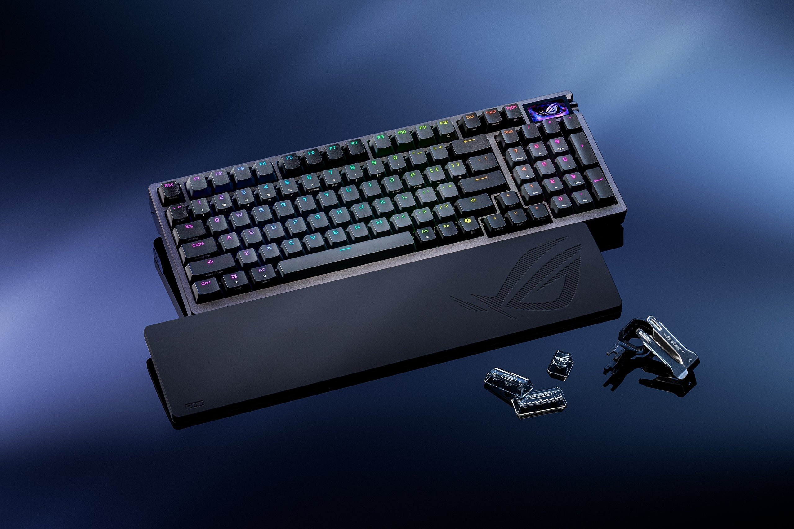 OLEDディスプレイ搭載の8Kポーリングレート対応の「ROG Azoth 96 HE Lite Ga…｜jikkaiニュース のアイキャッチ画像