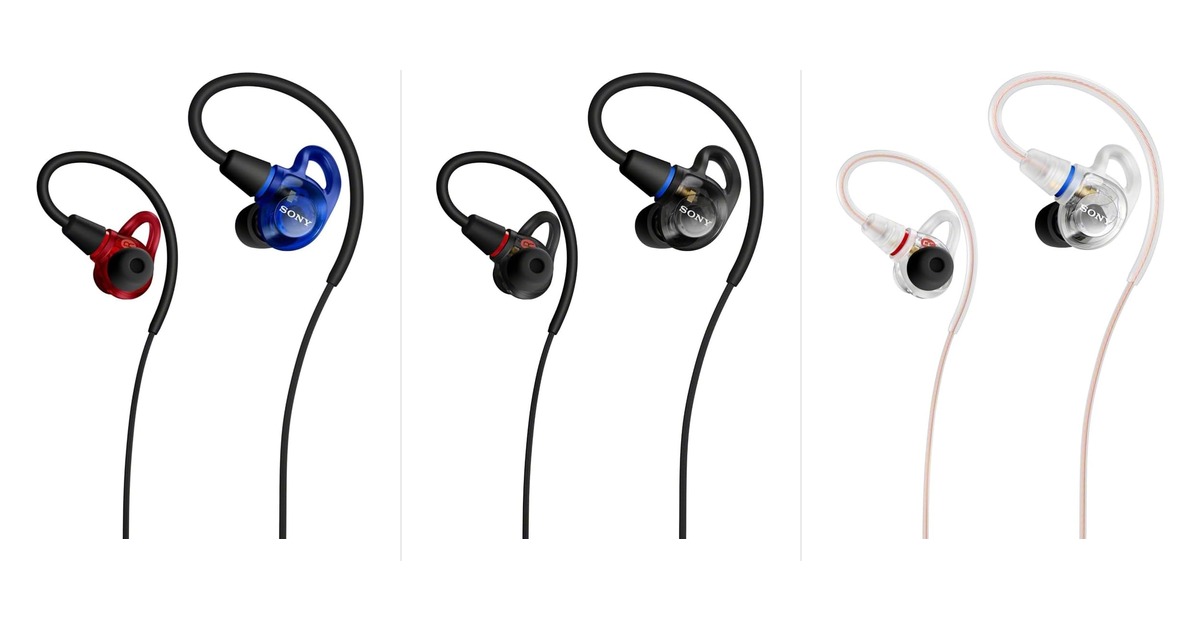 ソニー IER-M500 レッド＆ブルー、ブラック、クリアの3色