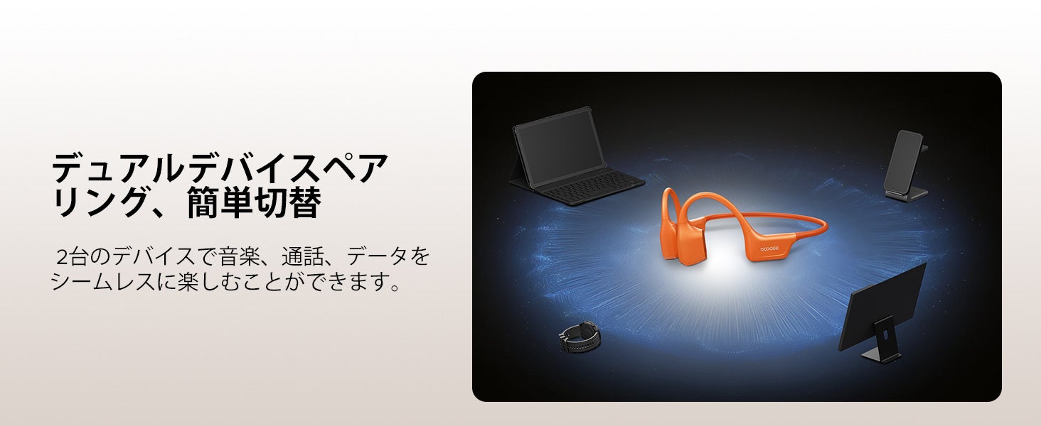 【赤字覚悟30％OFF】DOOGEEEco、革新的な骨気デュアルスピーカー搭載「BONEAIRSWIM」骨伝導イヤホンを期間限定12,900円で販売開始