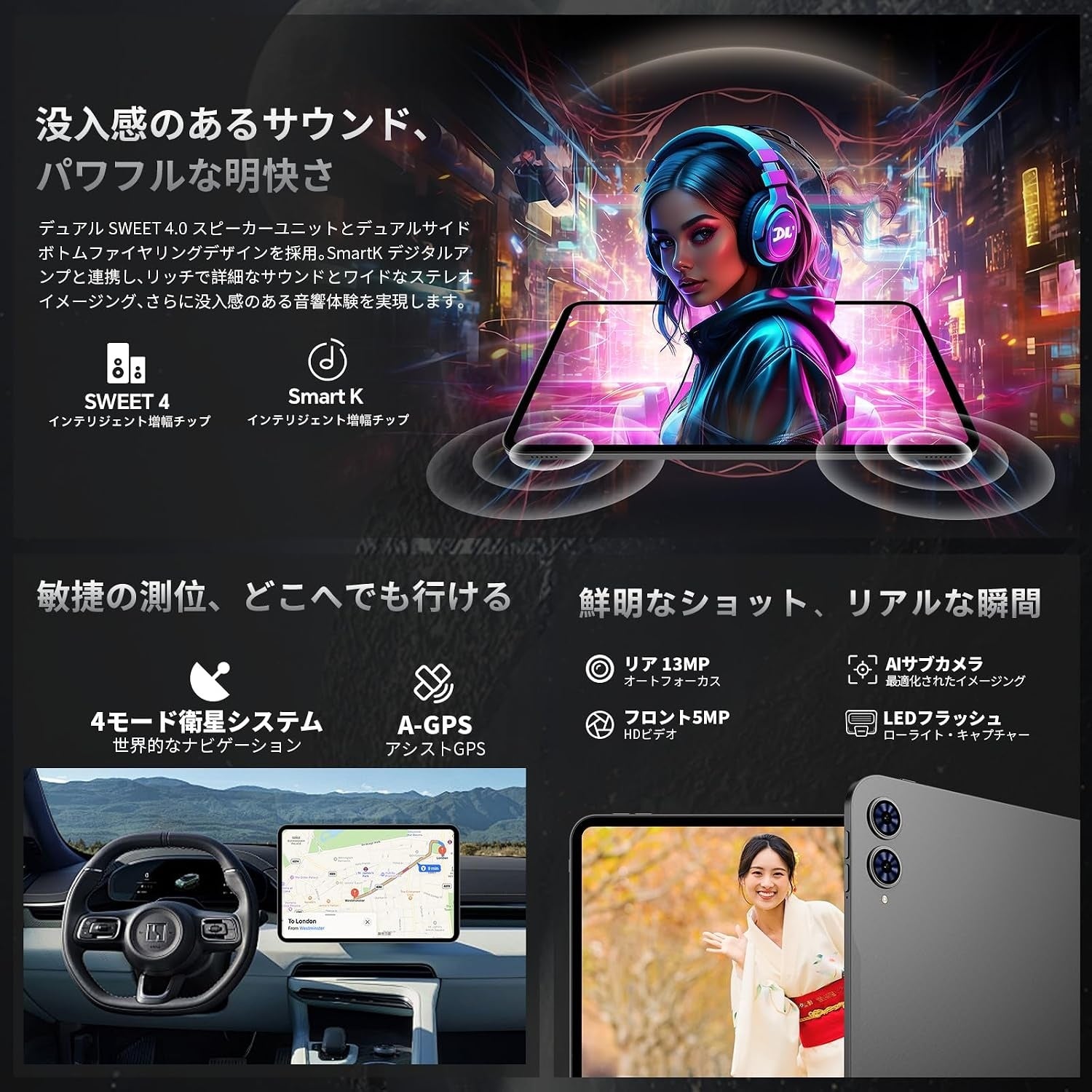 【Teclast】13.4インチ大画面タブレット「T65」が期間限定セール!8月21日(金)より22%OFF、24,899円で販売