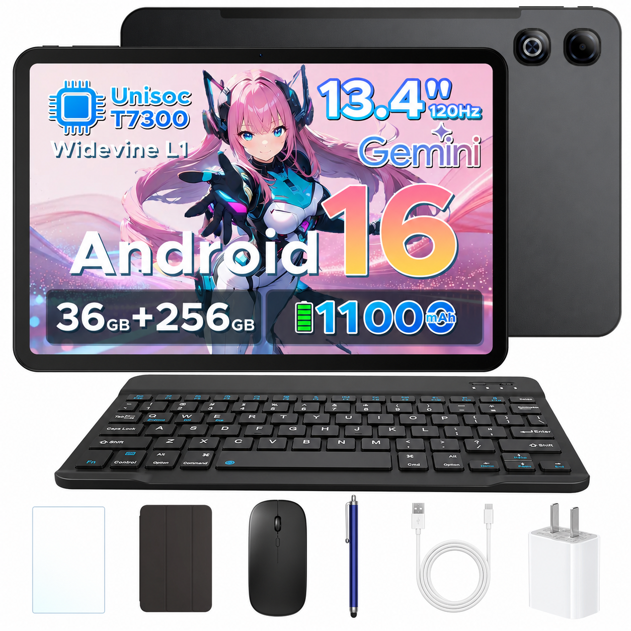 【アマゾンタイムセール】13.4インチ大画面タブレット「U13PRO」が期間限定30%OFF!Android 16・Gemini AI対応・高性能32GB RAM搭載モデルが34,900円