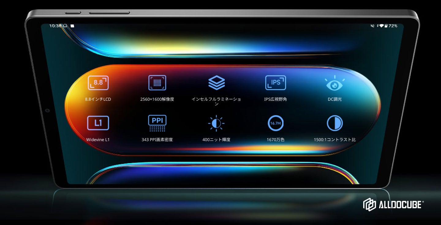 【ALLDOCUBE】8.8インチ2.5K・120Hz高リフレッシュレート搭載のゲーミングタブレット「iPlay 80 mini Turbo」まもなく発売