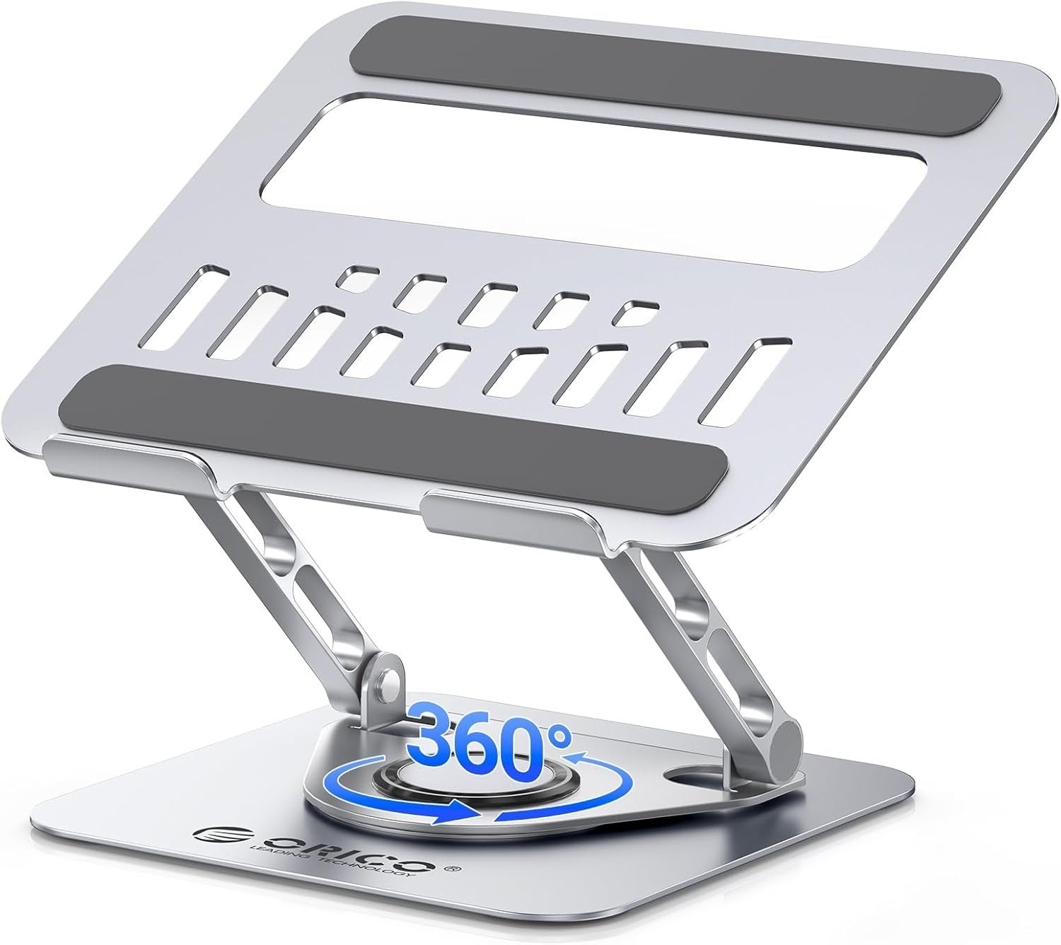 ORICO、360°回転&エルゴノミクス設計ノートPCスタンドを発表——耐荷重5kg・13〜17.3インチ対応・アルミ合金構造・折りたたみ式でデスク環境を快適に のアイキャッチ画像