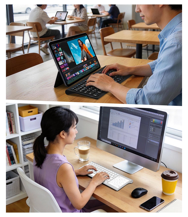 「テンキーが、必要なときだけ現れる。」タッチパッドと数字入力を1秒で切り替え！3in1仕様の「日本語配列ワイヤレスキーボード」がTIKTOKショップで登場