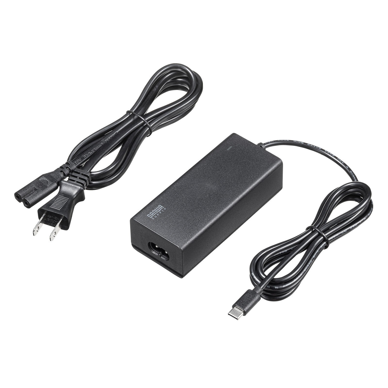 USB PD最大65W給電、ゆったり使える3mのAC電源コード型USB充電器を発売