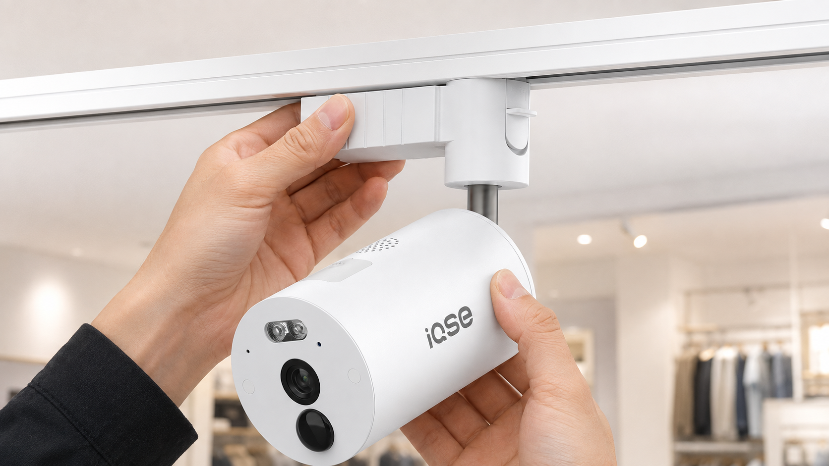 Wi-Fi環境がなくても、届いたその日から2カ所を見守り。ダクトレール式「iQSE-G1」2台防犯カメラ＋モニターセットを発売