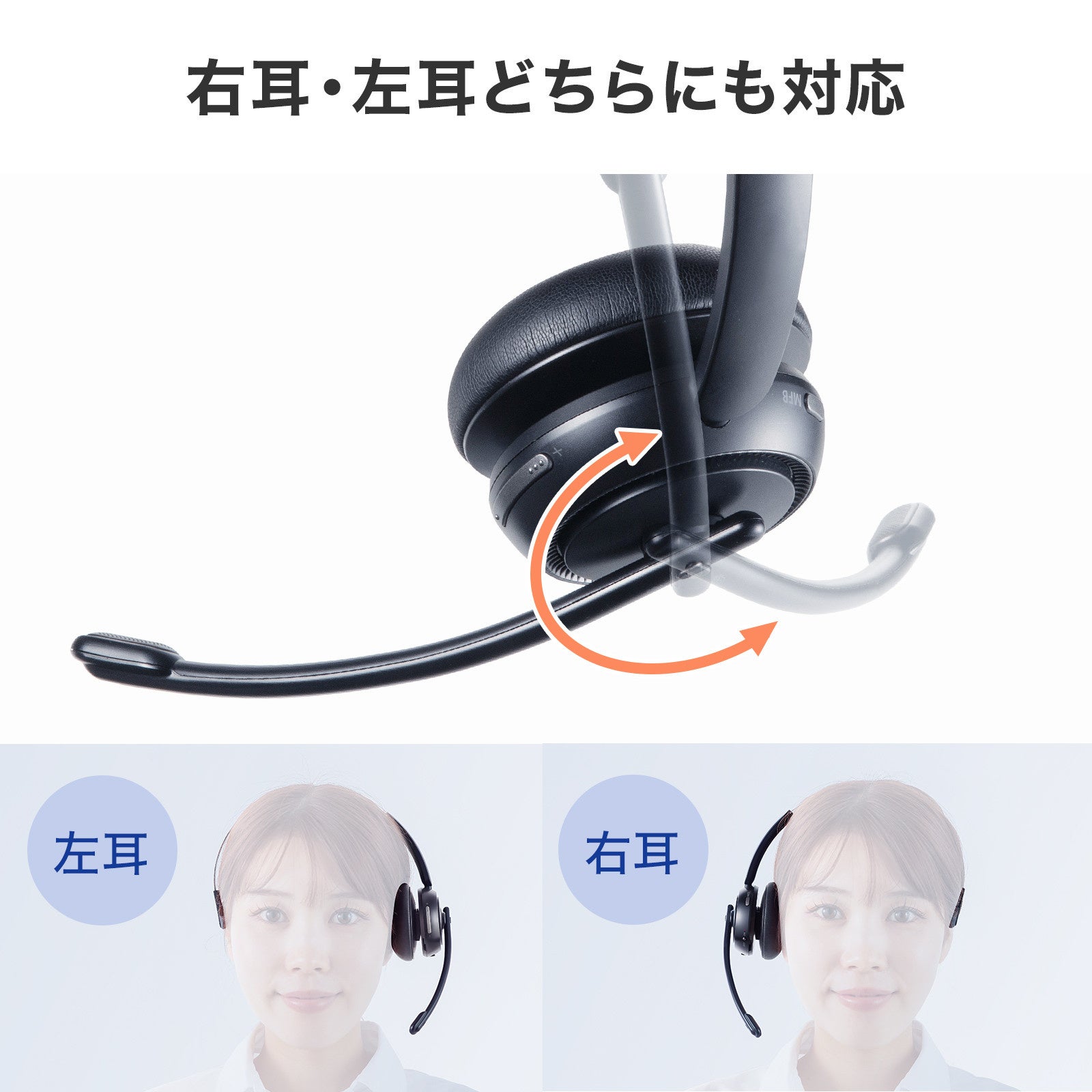 周囲のノイズを抑えて、自分の声をクリアに届ける、片耳型Bluetoothヘッドセット2タイプを発売