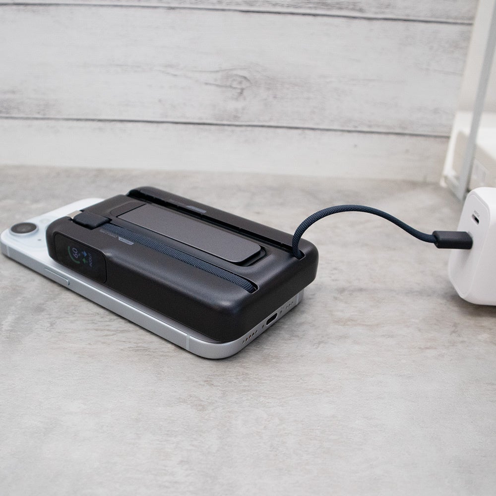 【電池の健康診断】「あんしんモニター」搭載のケーブル一体型で準固体ワイヤレスモバイルバッテリーを発売