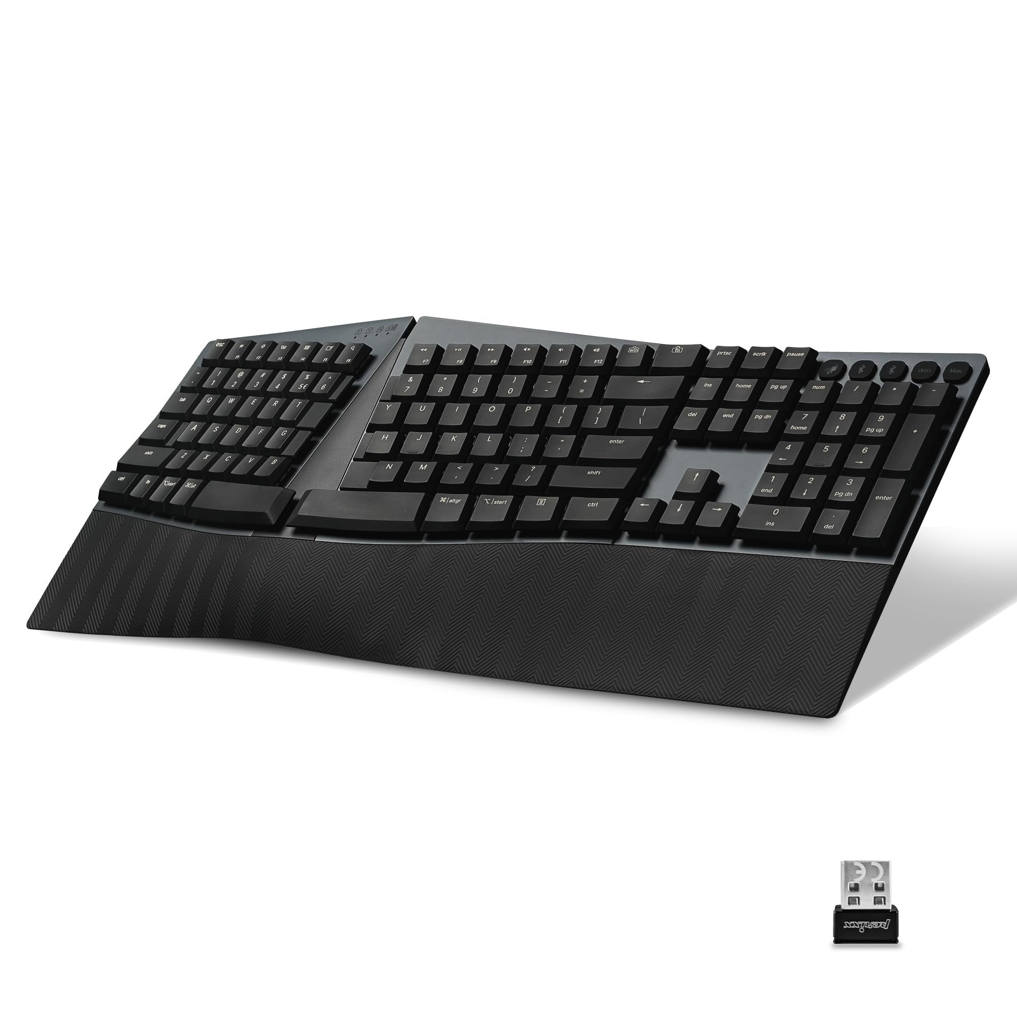 Perixx、フルサイズテンキー搭載のワイヤレスエルゴノミクスメカニカルキーボード「PERIBOARD-735」を発売 のアイキャッチ画像
