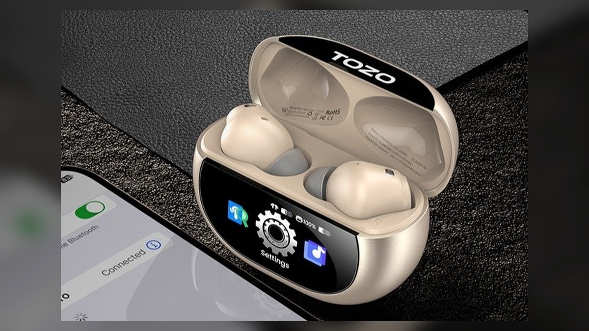 TOZO、触って操作するタッチスクリーン・最大-52dB ANC搭載のワイヤレスイヤホン『Aerosound6 Pro』発売 のアイキャッチ画像